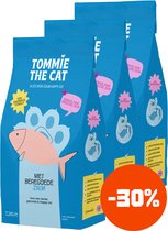 Tommie le Cat - morceaux 100% sans céréales - emballés avec du saumon frais - 6,6 kg