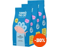 Tommie the Cat - 100% graanvrije kattenbrokken - kattenvoer droogvoer - bomvol verse zalm - 3 zakken - 6kg