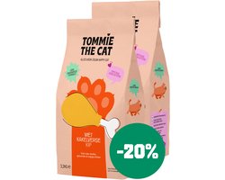 Tommie the Cat - 100% graanvrije kittenbrokken - kittenvoer droogvoer voor kittens - bomvol verse kip en zalm - 2 zakken - 4,4kg