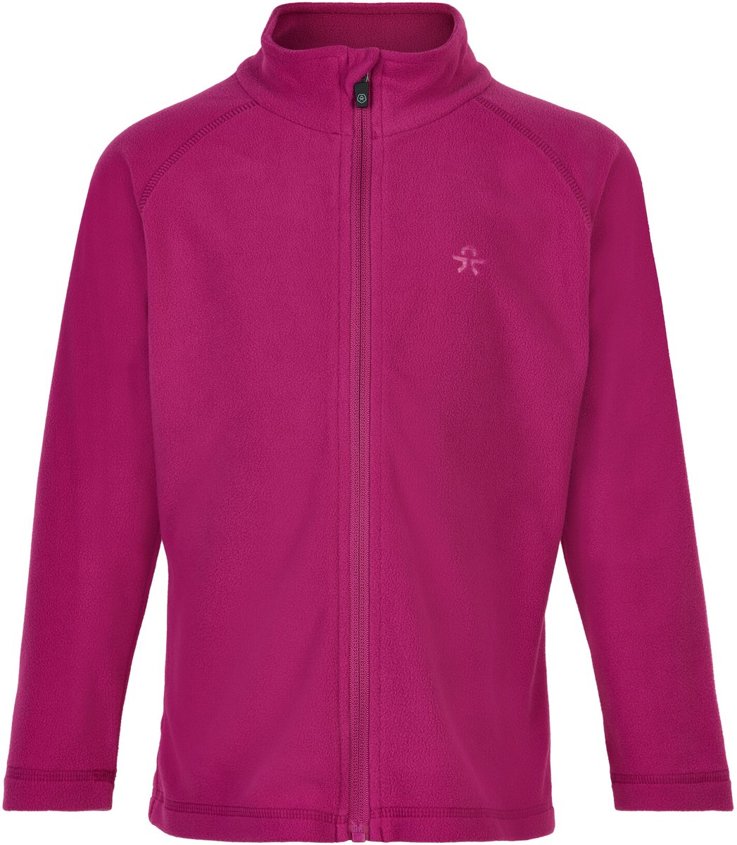 Color Kids - Fleece jas voor kinderen - Gerecycled - Festival Fuchsia - maat 122cm