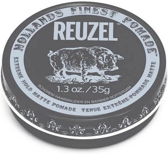 Reuzel - Hollands Finest Pomade Firmly Fixative Pomada On Water Base Black  35G | bol.com