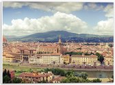 WallClassics - PVC Schuimplaat- Uitzicht over Florence - Italië - 40x30 cm Foto op PVC Schuimplaat
