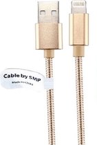 OneOne 1,0 m USB kabel. Lightning laadkabel met E75 authentication chip. Universele oplaadkabel is geschikt voor de Apple iPhone, iPod en iPad series met het smalle Lightning stekkertje.