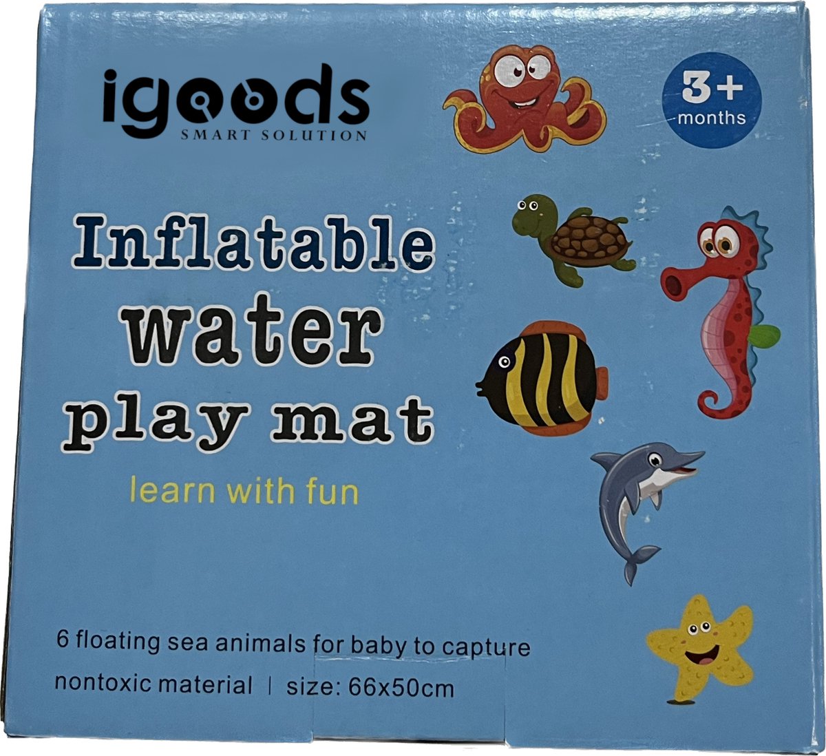 Igoods Baby Waterspeelmat – Opblaasbaar - Watermat – Speelmat - Waterspeelgoed - Babyshower Cadeau – Kraamcadeau – Speelgoed – Speelkleed Baby thumbnail 3