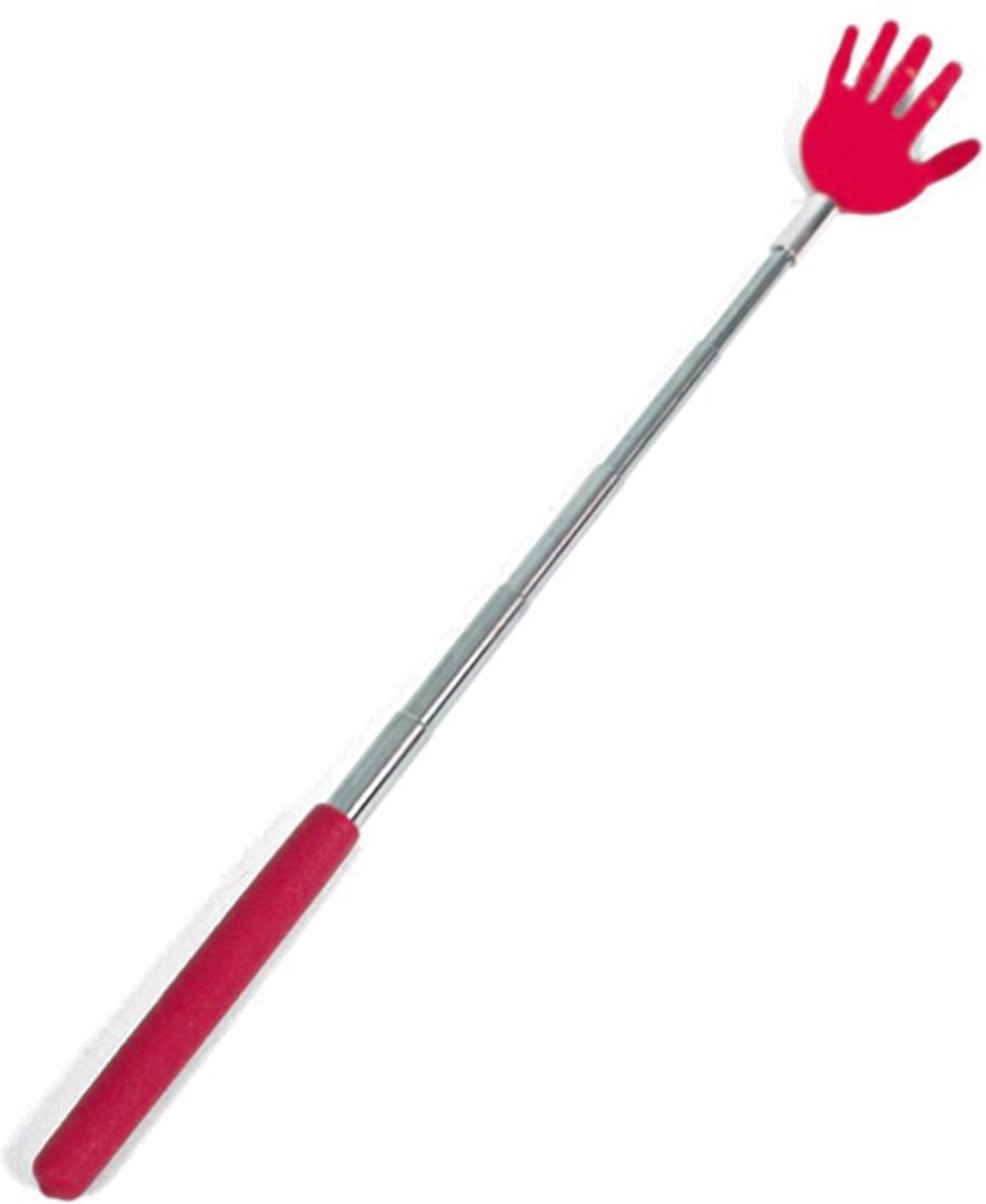 Goedkoopste Gerim Ruggenkrabber - stevige handjes - uitschuifbaar tot 65 cm - rood