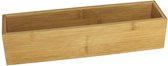 Gerim - Kast/lade sorteer organizer bamboe hout bakje 7.5 x 30.5 x 6.5 cm