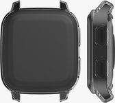 kwmobile 2x hoes geschikt voor Garmin Venu Sq Music / Sq hoesje - Cover van silicone - Hoesje voor activity tracker - In transparant