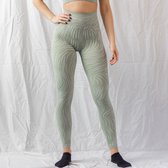 Fittastic Sportswear Femme - Legging de sport anti-squat - Legging Jungle Green Taille L