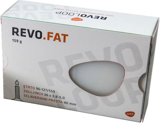 Revoloop Fatbike 26" ultralichte binnenband 159 gram | 96-127/559 | 40mm Presta ventiel |