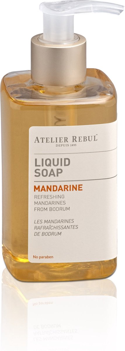 Atelier Rebul Mandarine - Handzeep (250ml) - Frisse & Fruitige Geur - Natuurlijk Vloeibare Zeep - Voor alle Huidtypes