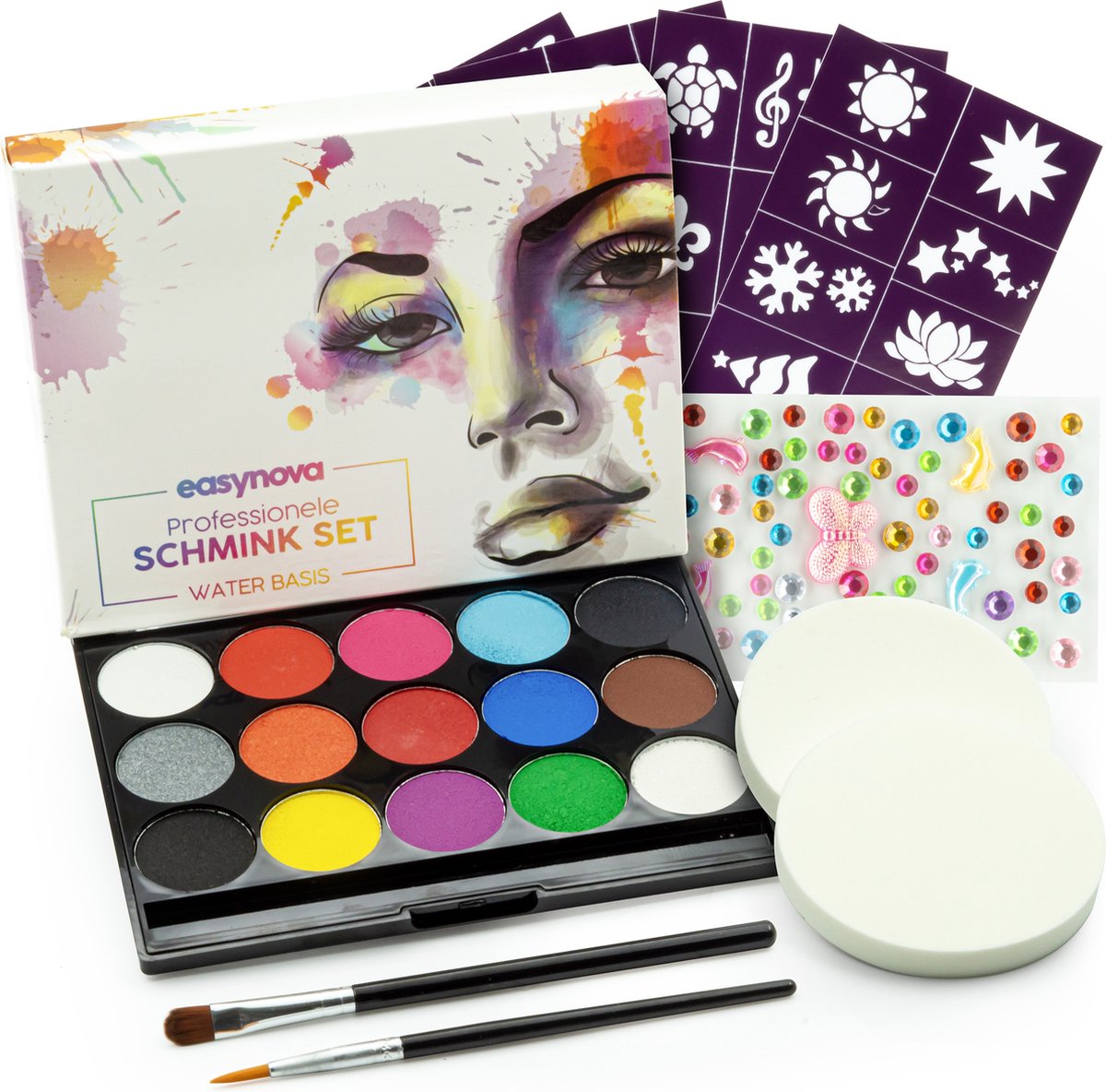 Happy People 55647 - Set Di Cosmetici Giocattolo A Forma Di Cuore, Trucco Finto Per Bambine