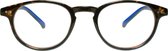 Noci Eyewear RCE003 Boston Leesbril +3.50 - Demi montuur, blauwe poten