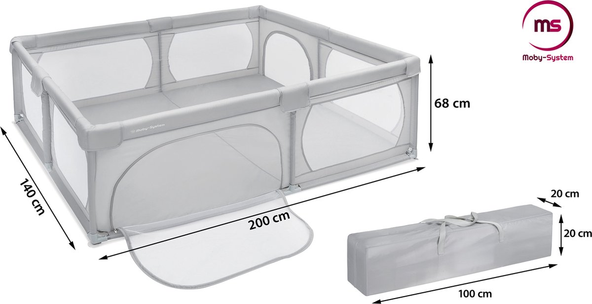 Mamabrum baby box babybox kinderbox speelbox park inklapbare babypark opvouwbare voor kinderpark inklapbaar campingbed boxen reisbox babyboxen opvouwbaar kinderboxen mobiel campingbox reispark reis opklapbaar babyparken kind boks campingbedje – foto 6