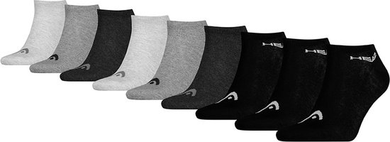 HEAD 9P baskets chaussettes logo noir & gris - 39-42