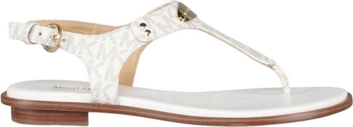 Michael Kors MK Plate Thong Dames Sandalen - Vanilla - Maat 40.5