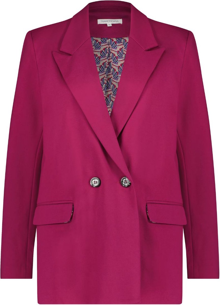 Tramontana C01-07-801 Blazer Punta Double Breasted Fuchsia