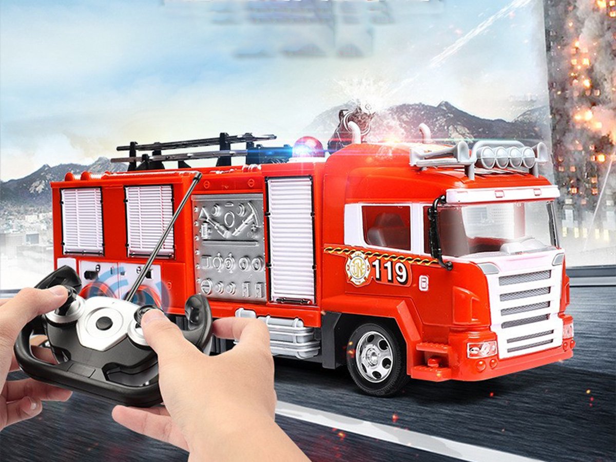 Xd Xtreme - Camion de pompiers radiocommandé - camion de pompiers avec  lance à