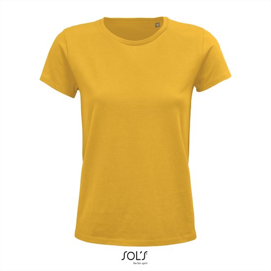SOL'S - T-shirt Crusader femme - Jaune - 100% Coton Bio - L