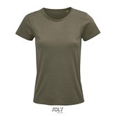 SOL'S - T-shirt Epic femme - Kaki - 100% Coton Bio - M
