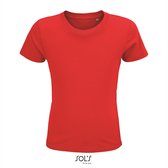 SOL'S - Crusader Kinder T-shirt - Rood - 100% Biologisch Katoen - 146-152