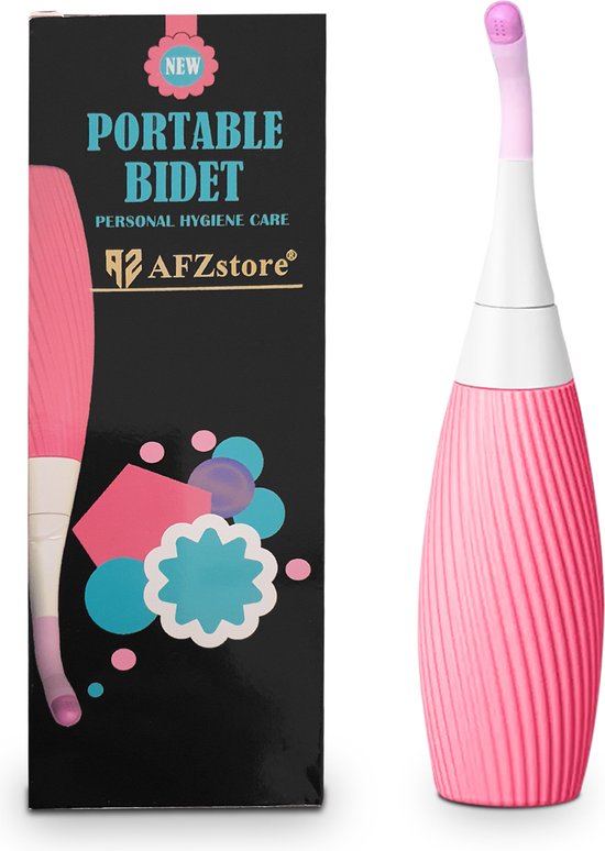 Zooma bidet 200 ml elektrisch bidet handdouche voor toilet outdoor camping fles spuitfles handperineaalfles voor dames mannen kinderen zwangere vrouwen lichaamsverzorging (wit
