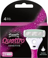 Lames de rasoir Wilkinson sensibles Quattro pour femmes – 3 lames de recharge