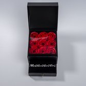 Swarovski Flowerbox carré avec Bracelet Zirconia Bride - Coffret cadeau femme - Saint Valentin - Cadeau fête des mères - Cadeau - Coffret cadeau - Cadeau - Cadeau anniversaire - Saint Valentin - Valentine - Fête des mères - Cadeau