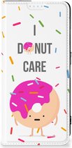 Bookcase met Quotes OPPO Reno8 Pro Smartphone Hoesje Cadeautjes voor Meisjes Donut