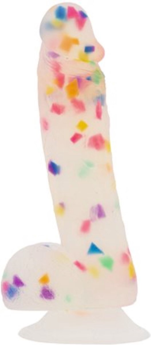 Goedkoopste Addiction - Party Marty Confetti Dildo - Albert - 19 cm
