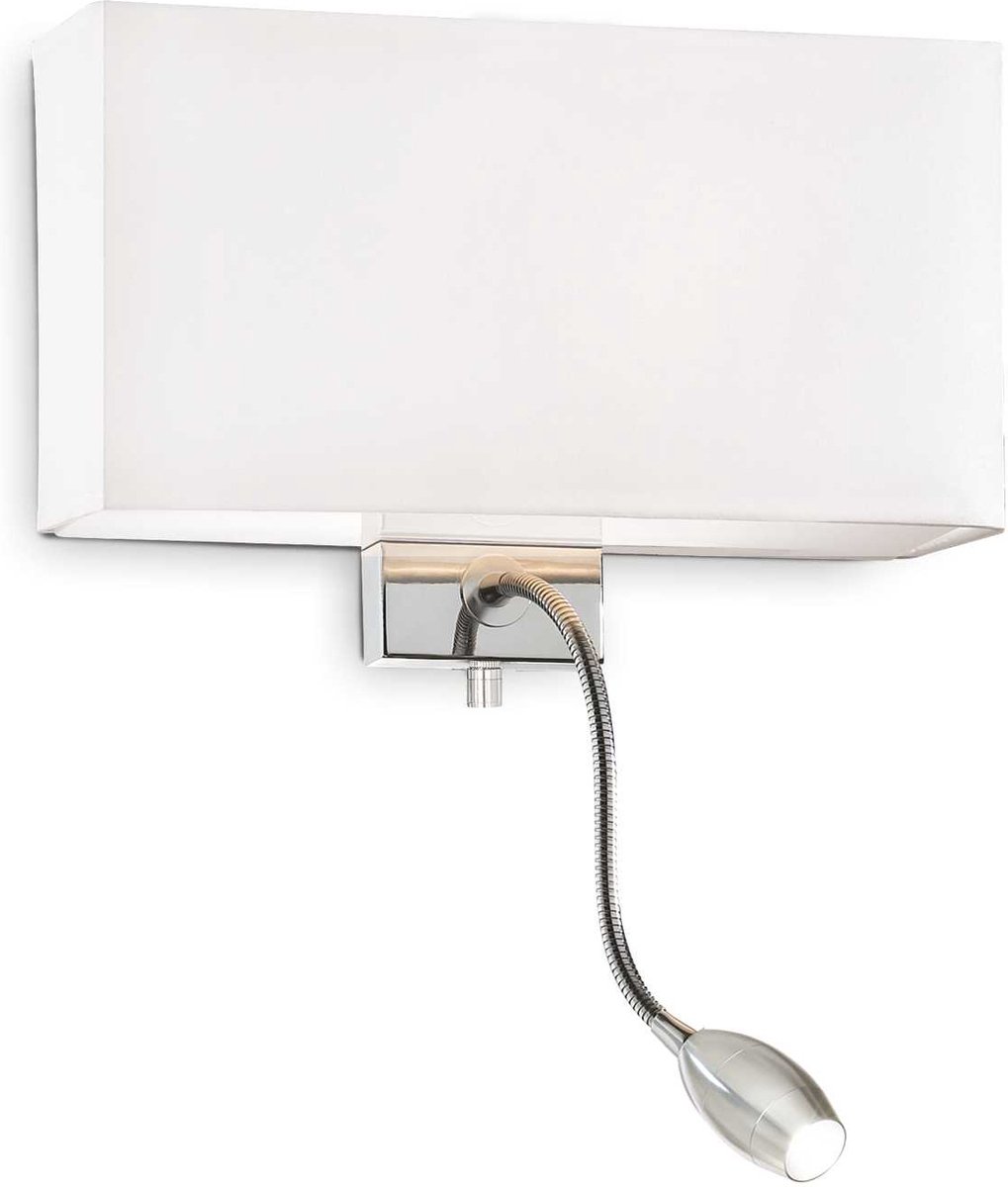 Ideal Your Lux - Wandlamp Modern - Metaal - E27/LED - Voor Binnen - Lamp - Lampen - Woonkamer - Eetkamer - Slaapkamer - Chroom