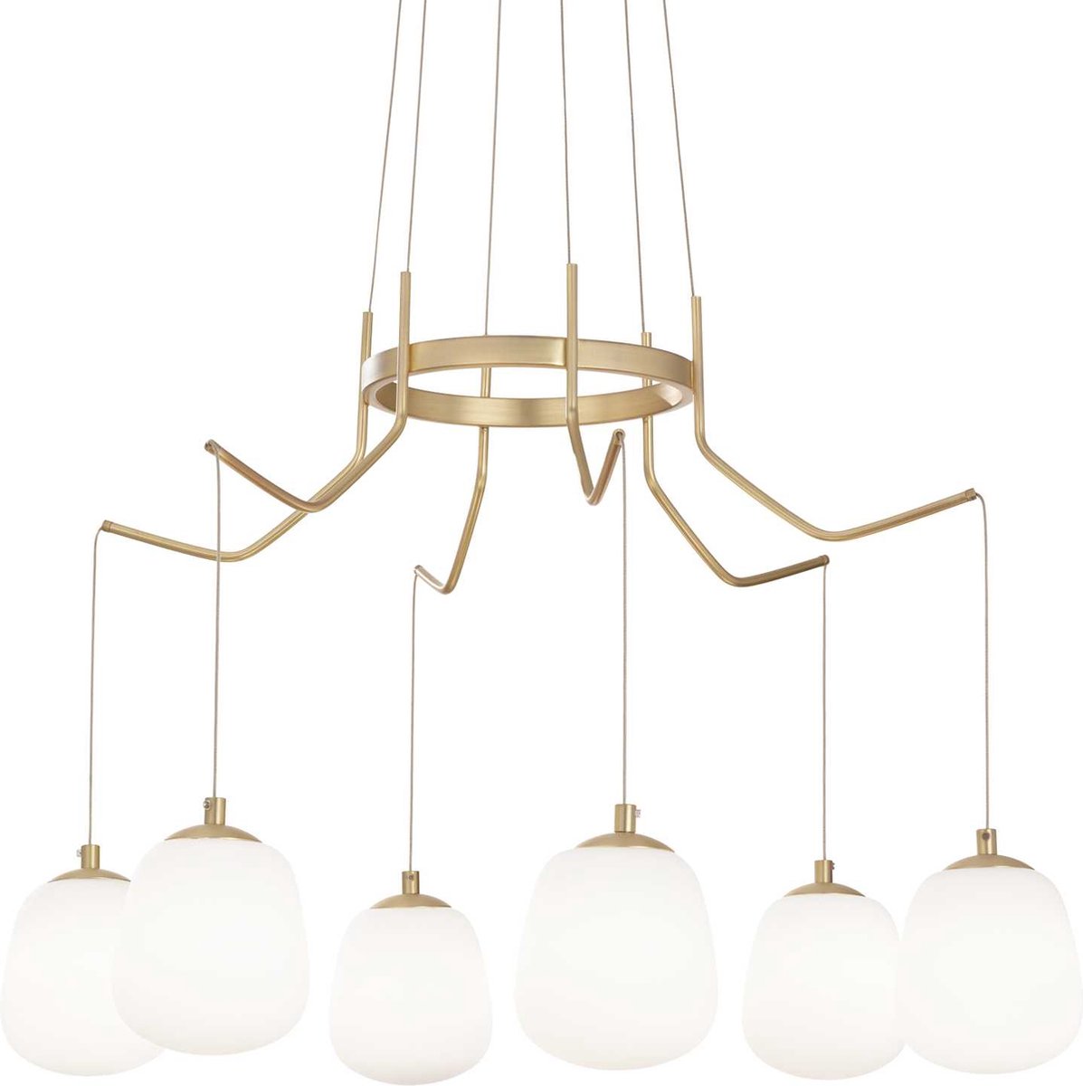 Ideal Your Lux - Hanglamp Modern - Metaal - G9 - Voor Binnen - Lamp - Lampen - Woonkamer - Eetkamer - Slaapkamer - Messing