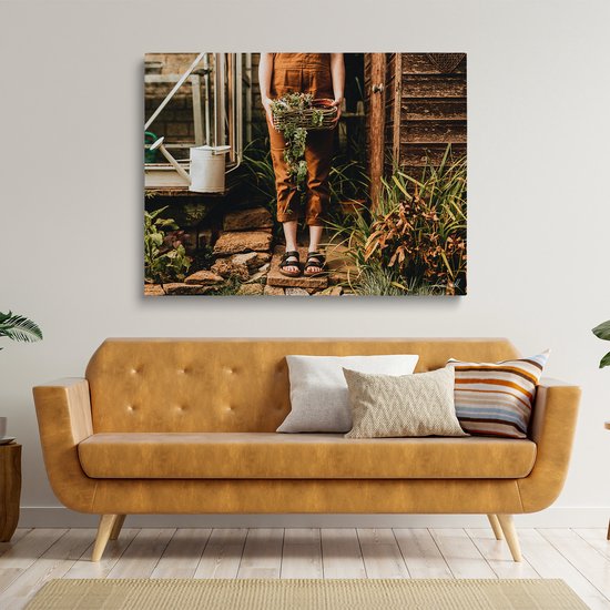 Luxe Canvas Schilderij Plants Lover | 90x60 | Woonkamer | Slaapkamer | Kantoor | Muziek | Design | Art | Modern | ** 4CM DIK! 3D EFFECT**
