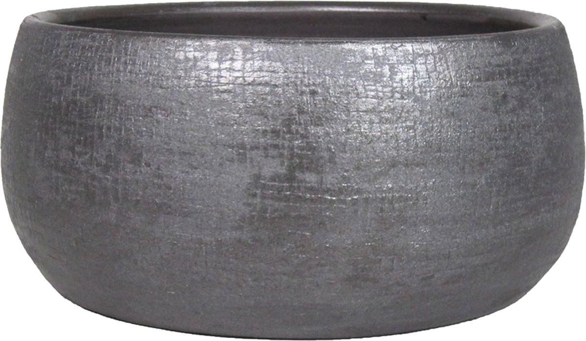 Plantenschaal Mira - d34 x h15cm - antraciet