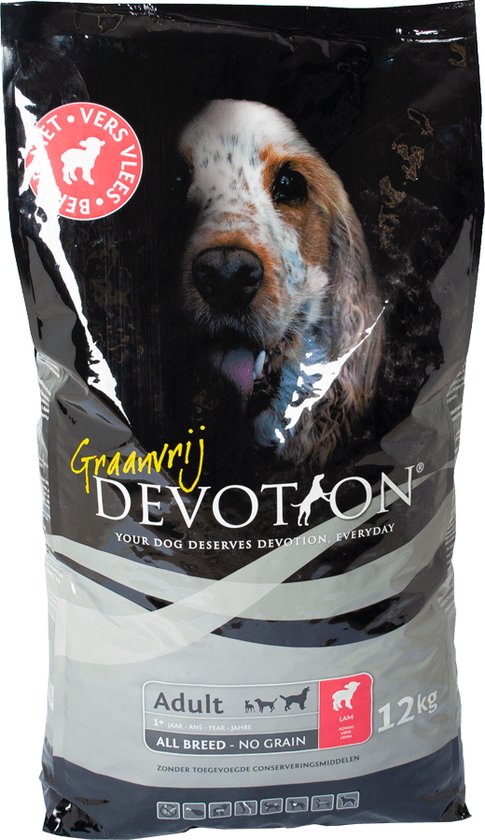Devotion Graanvrij Lamsvlees - 12kg - Hondenvoer | bol.com