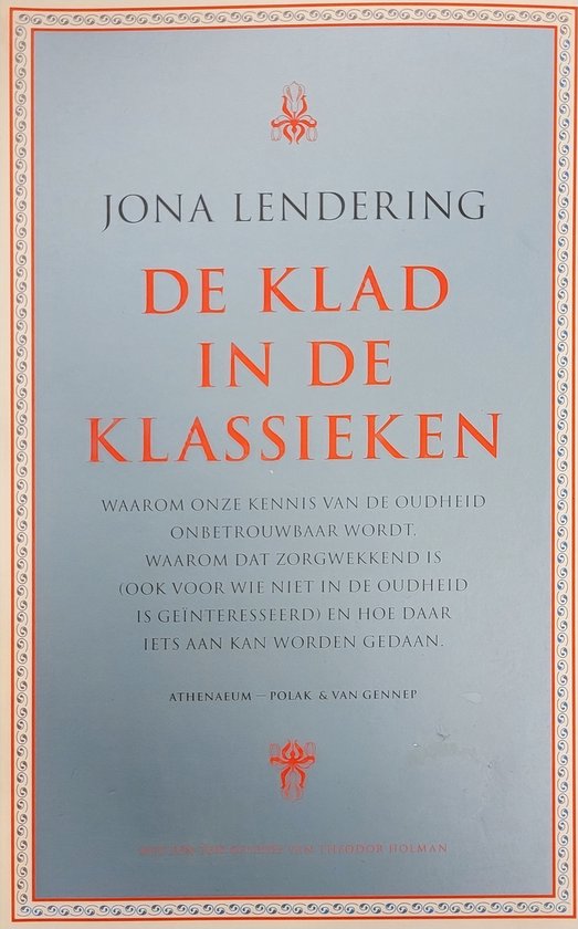 Cover van het boek 'De klad in de klassieken' van Jona Lendering
