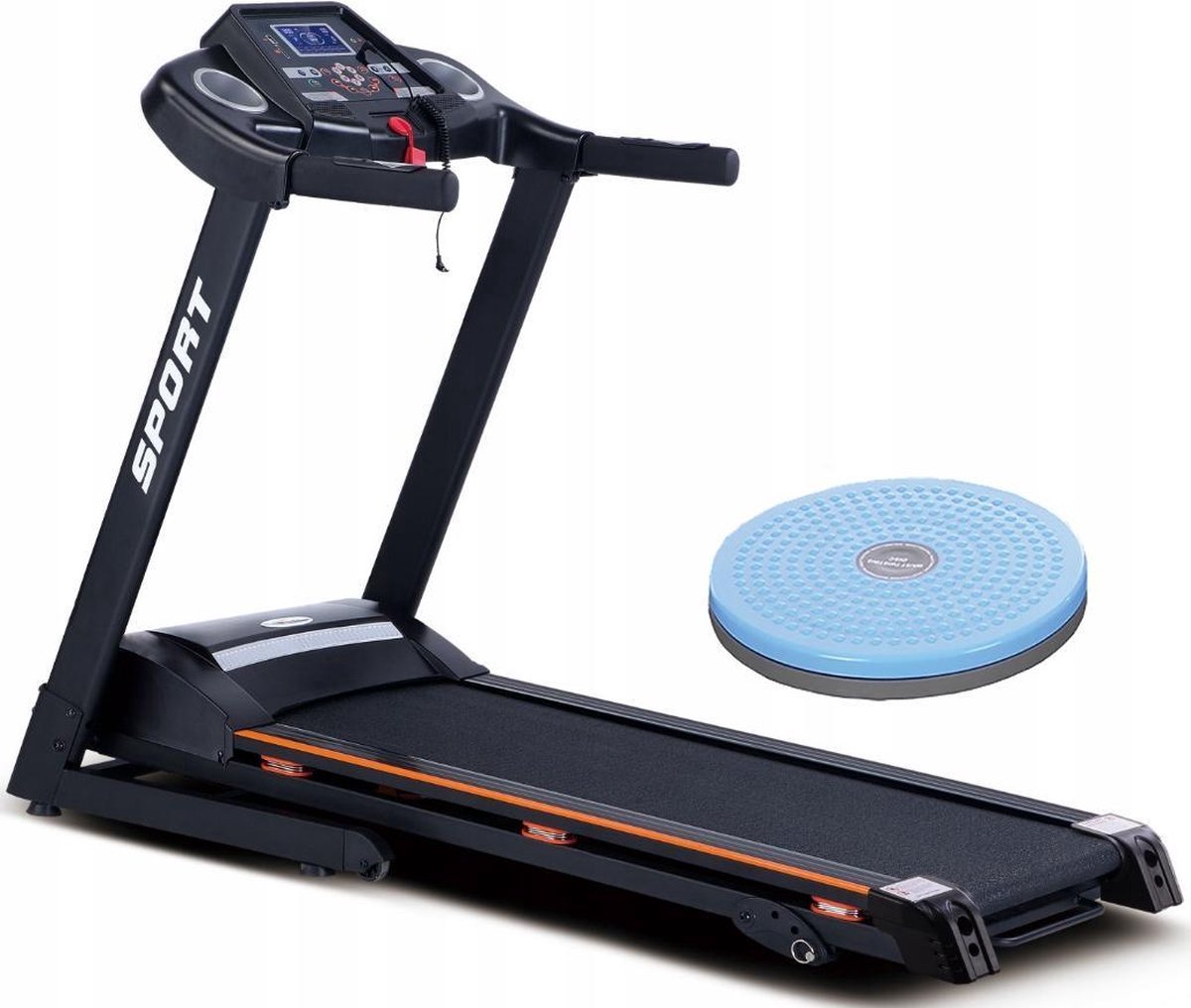 Loopband fitness - inklapbaar - met hartslag functie - met 15% hellingshoek