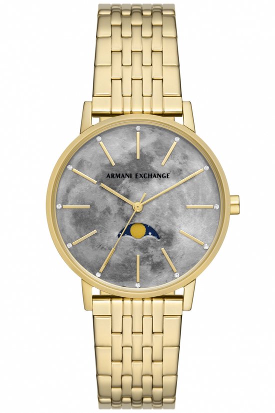 Armani Exchange Lola AX5586 Horloge - Staal - Goudkleurig - Ø 36 mm