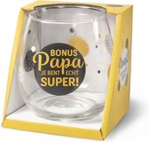 Waterglas - Wijnglas - Bonus papa