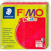 Fimo Kids Plasticine Glitter - Rood