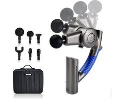 Bluemay Revolutionaire Massage Gun - 5 verschillende Hoeken - Massageapparaat - Rugmassage - Nekmassage - Spierstimulator - Handmassage