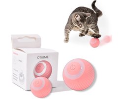 Otiume Slimme katten speeltje - interactieve zelf rollende bal voor katten - kattenspeeltjes - USB oplaadbaar- Roze Otiume Slimme katten speeltje - interactieve zelf rollende bal voor katten - kattenspeeltjes - USB oplaadbaar- Roze
