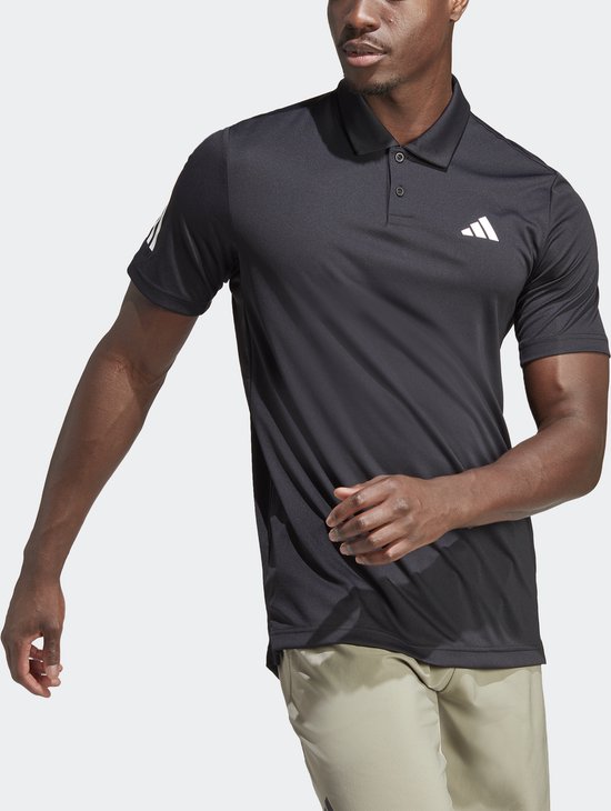 adidas Performance Club 3-Stripes Tennis Polo Shirt - Heren - Zwart- S