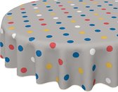 Tafelkleed -Dots Colors - Cotton - rond 150 cm