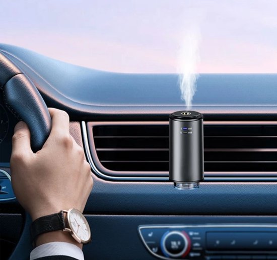 Aroma Diffuser pour la voiture rechargeable par USB - Aluminium - avec 3  parfums