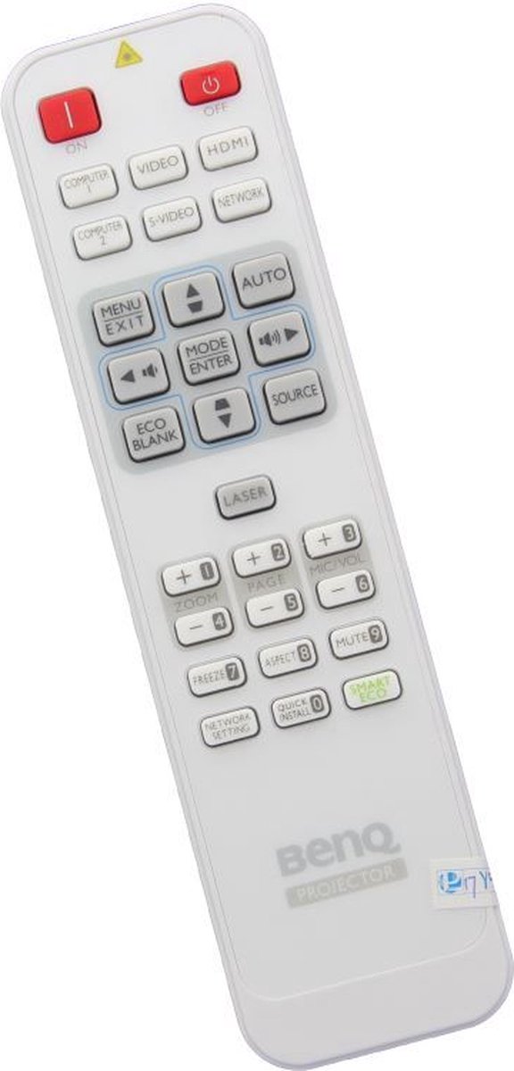 Afstandsbediening geschikt voor de BENQ MX822ST beamer, vervangt 5J.J6R06.001 / RCE011