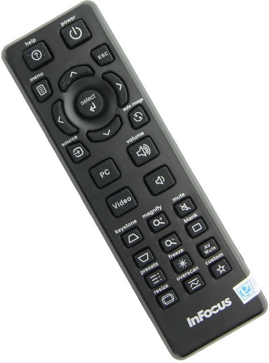 Afstandsbediening geschikt voor de INFOCUS IN116x beamer, vervangt HW-NAVIGATOR-4 / J8947-0319-00