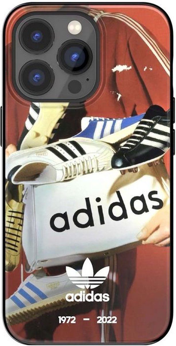 Adidas Graphic 50 Years TPU Back Case - Geschikt voor Apple iPhone 13 Pro Max (6.7") - Rood