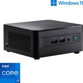 Intel NUC Mini PC met Core i7-1260P - 32GB RAM - 1000GB NVMe M.2 SSD - 2x HDMI - WiFi - Bluetooth - Windows 11 Pro (NC-373381)