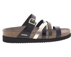 Mephisto HULEDA SA. - Dames slippers - Kleur: Zwart - Maat: 41
