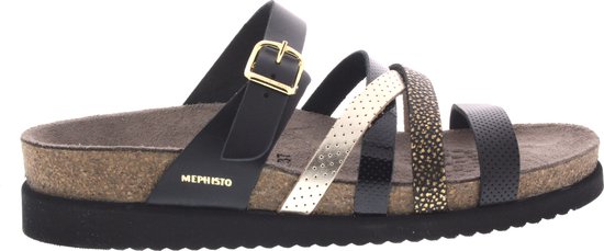 Mephisto HULEDA SA. - Dames slippers - Kleur: Zwart - Maat: 41